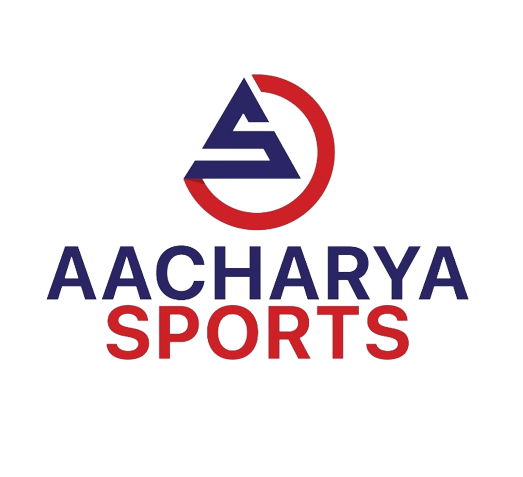 Aacharya Sports Logo Blue&Red